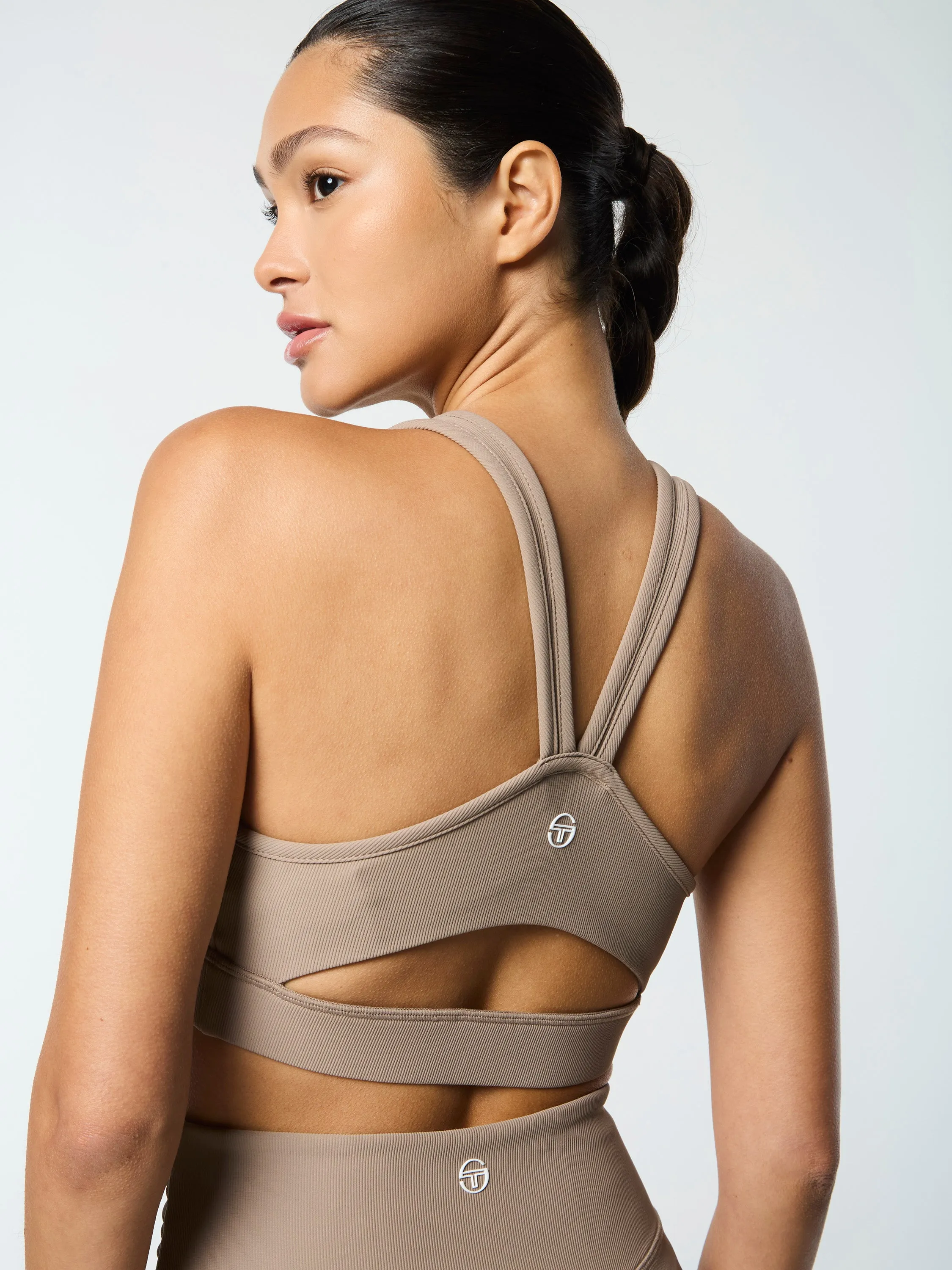 Giulia Sports Bra- Taupe Grey