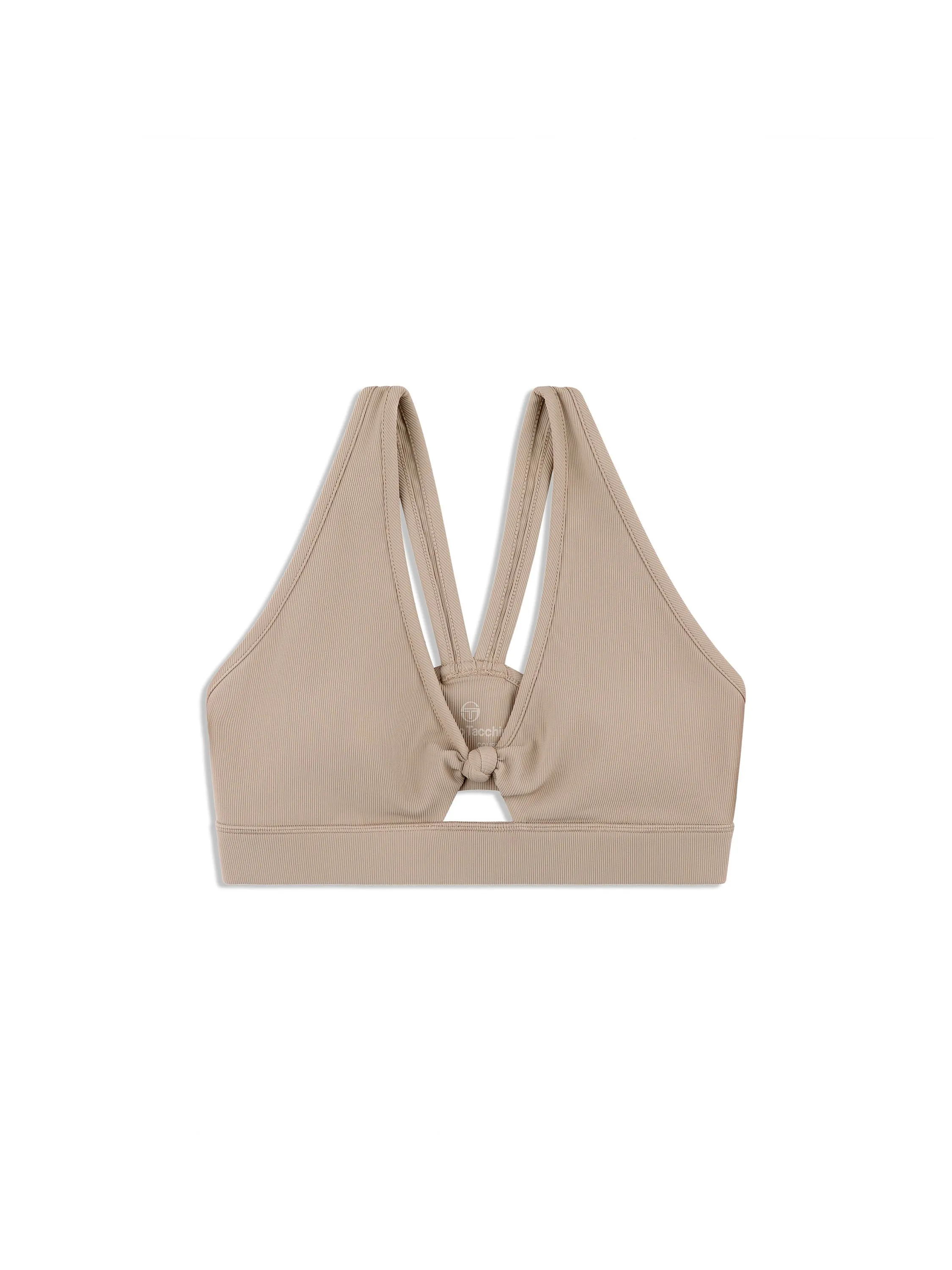 Giulia Sports Bra- Taupe Grey