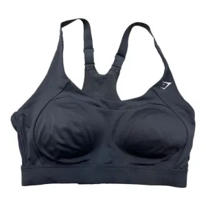 Gymshark Women's Cut Out Back Mesh Racerback Active Sports Bra Grey Size Medium