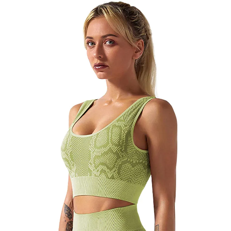 HANERDUN 2 Piece Outfit Workout Yoga Gym High Waist Leggings with Sport Bra Set for Women