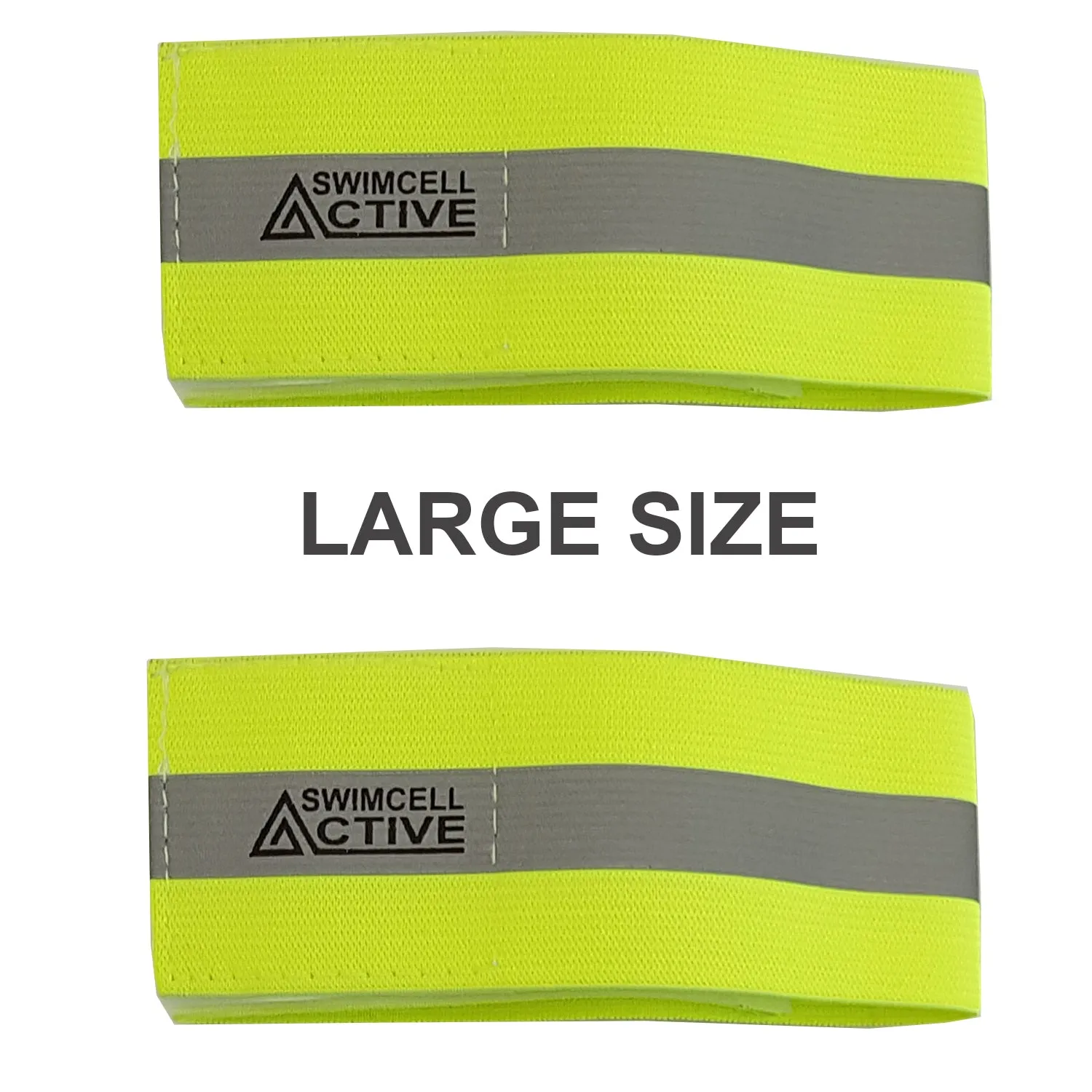 Hi-Vis Reflective Neon Armband. Pack of 2.
