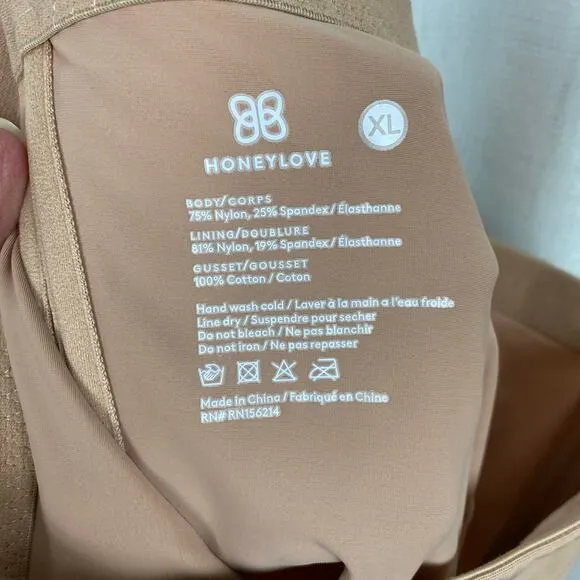 Honeylove Beige SuperPower Short Shapewear Sz.XL