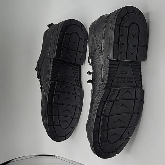 Hytest oxford steel toe leather safety footwear black 9.5