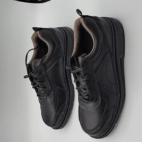 Hytest oxford steel toe leather safety footwear black 9.5