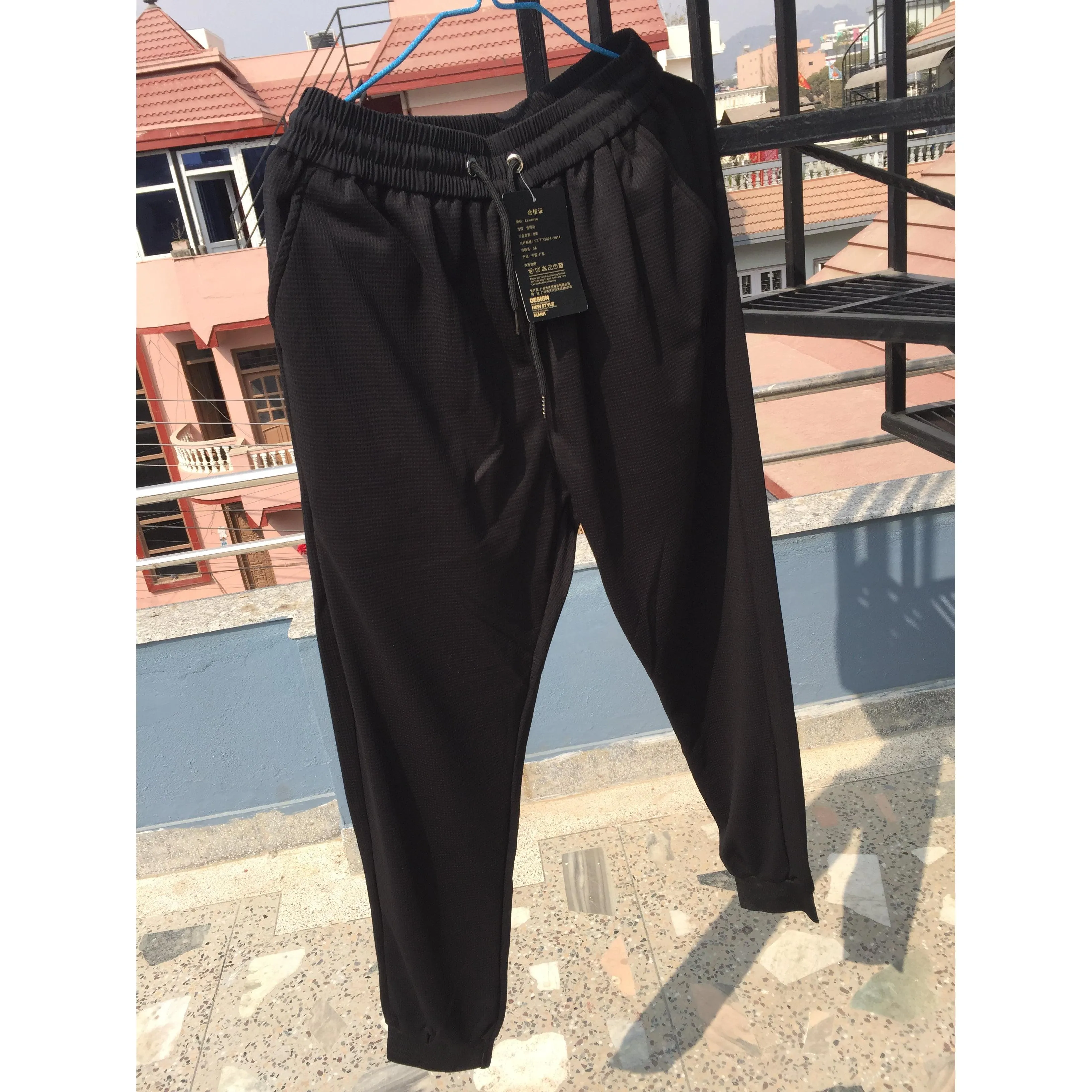 INSTOCK- Waffle Trouser Sports Casual Tide Brand Fashion