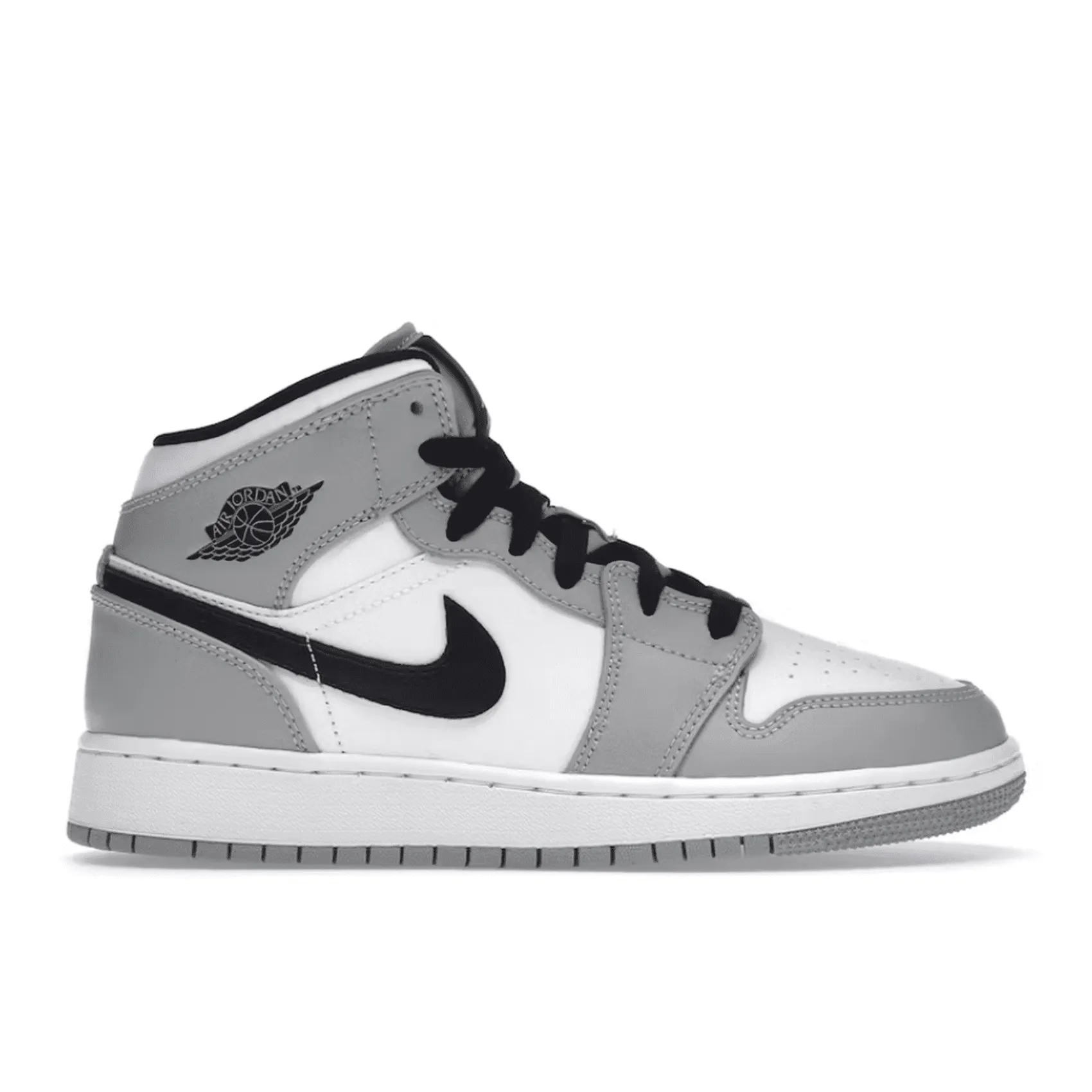 Jordan 1 Mid 'Light Smoke Grey' GS