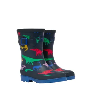 Joules Navy Dino Wellingtons 218580