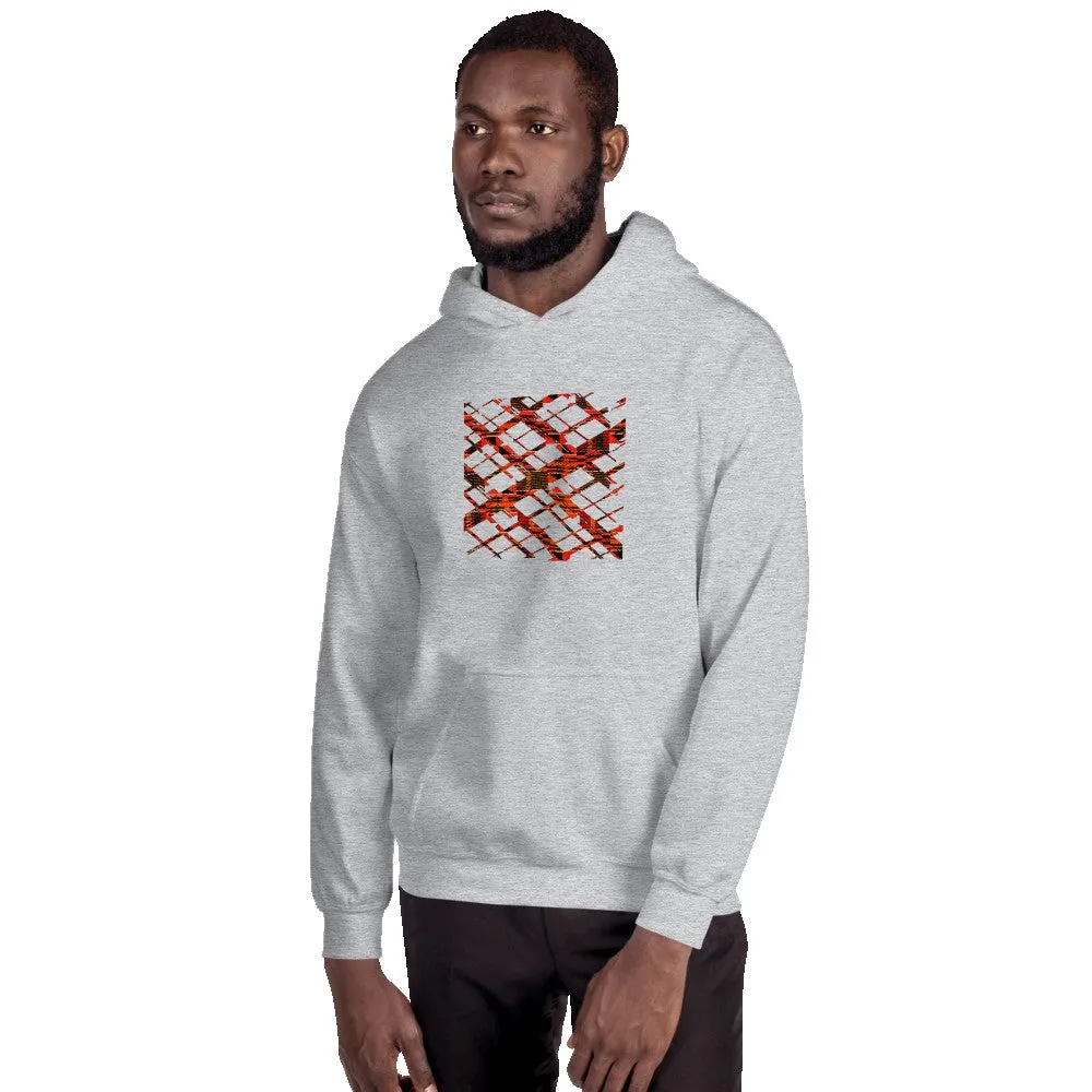 Kente Crossing African Print Unisex Hoodie