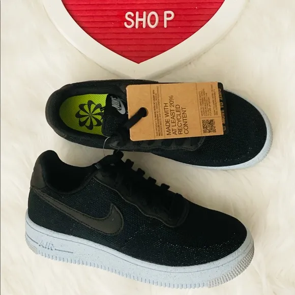 Kids Nike Air Force 1 Crater Flyknit Sneakers