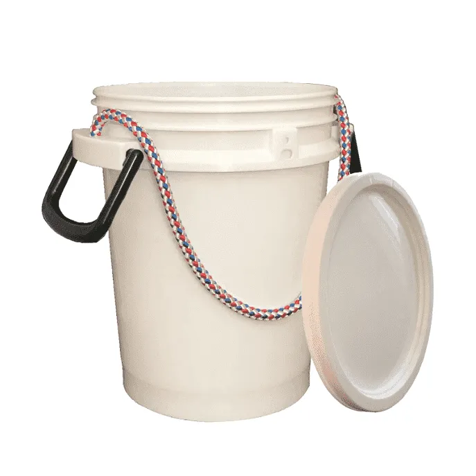 Lee Fisher Sports Bucket - 5 Gallon iSmart Bucket With Rope Handle and  Lid-Aqua Blue