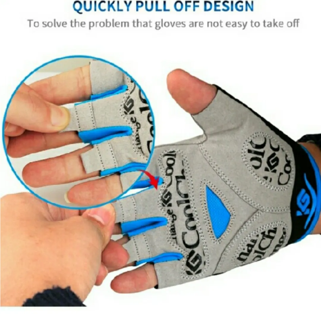Lightning Sports Half Finger Protective Gloves
