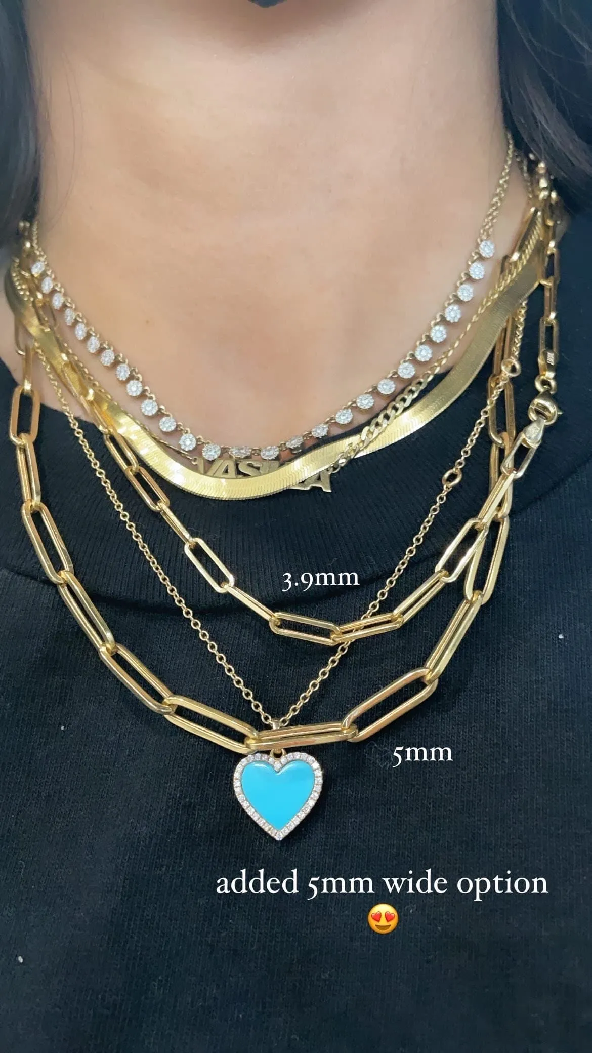 LIGHTWEIGHT PAPERCLIP NECKLACE