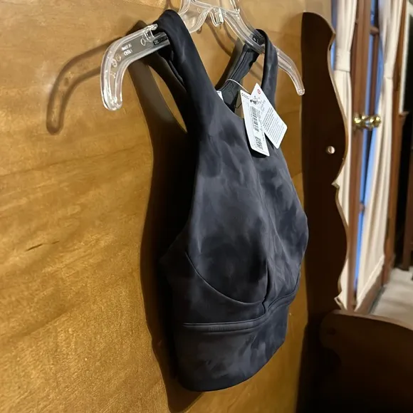 Lululemon WunderTrain Longline Bra Diamond Gray Sports Bra Women 4 athletic    O