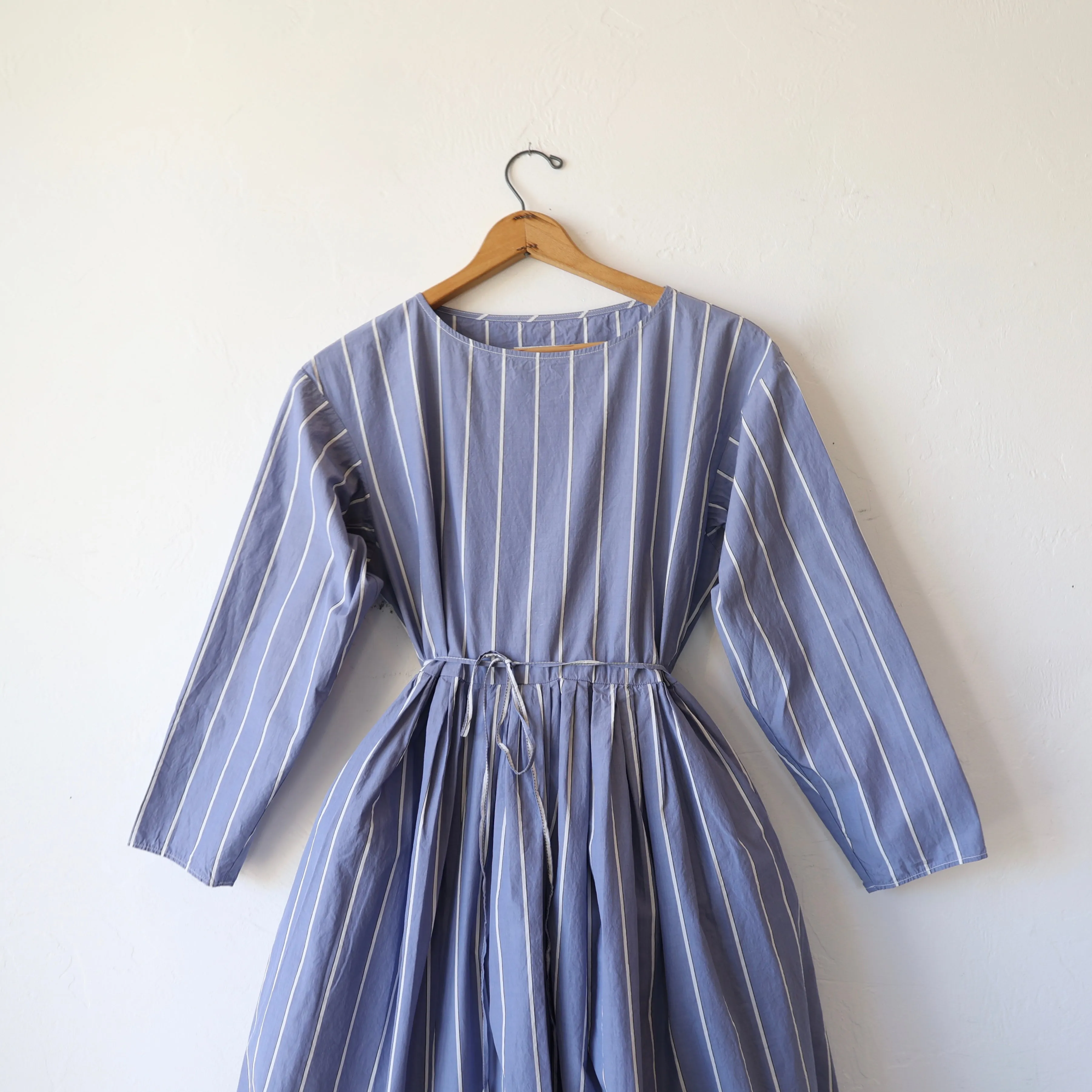 Manuelle Guibal Boni Dress - Soft Blue Stripe