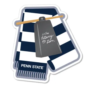 Mascot Scarf and Cowbell Dizzler Sticker