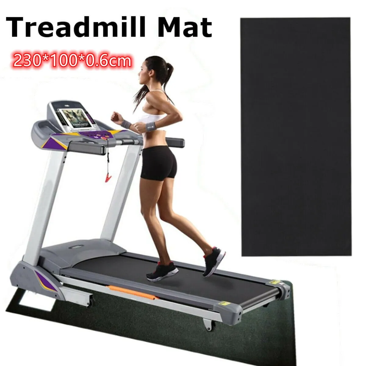 Mat for Treadmills Ellipticals Rowing Machines Recumbent Bikes & Exercise Equipment