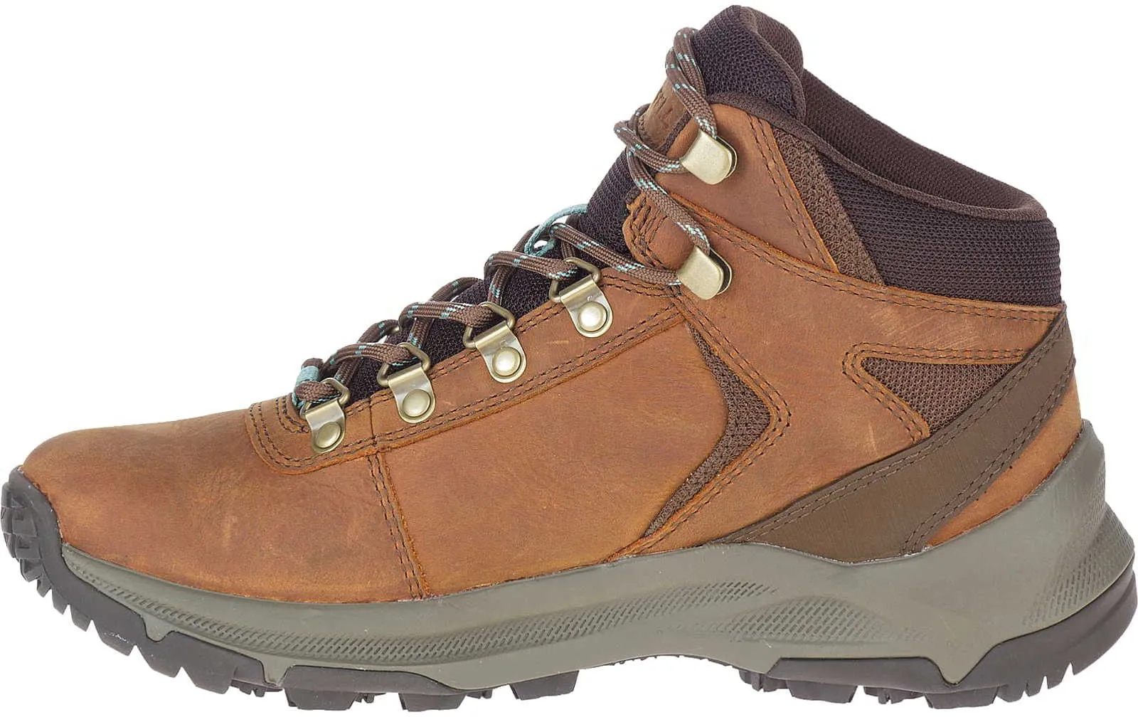 Merrell Erie Mid Leather Waterproof Womens Walking Boots - Brown