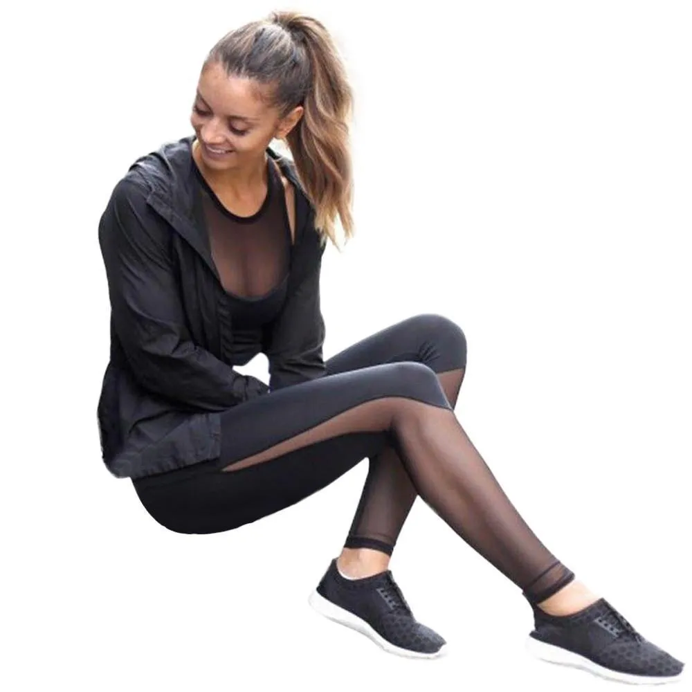 Mesh Patchwork Fitness Leggings