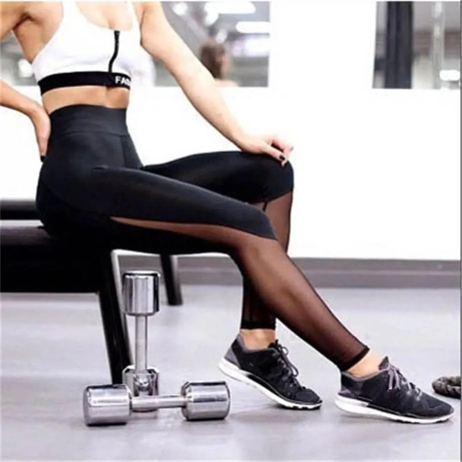 Mesh Patchwork Fitness Leggings