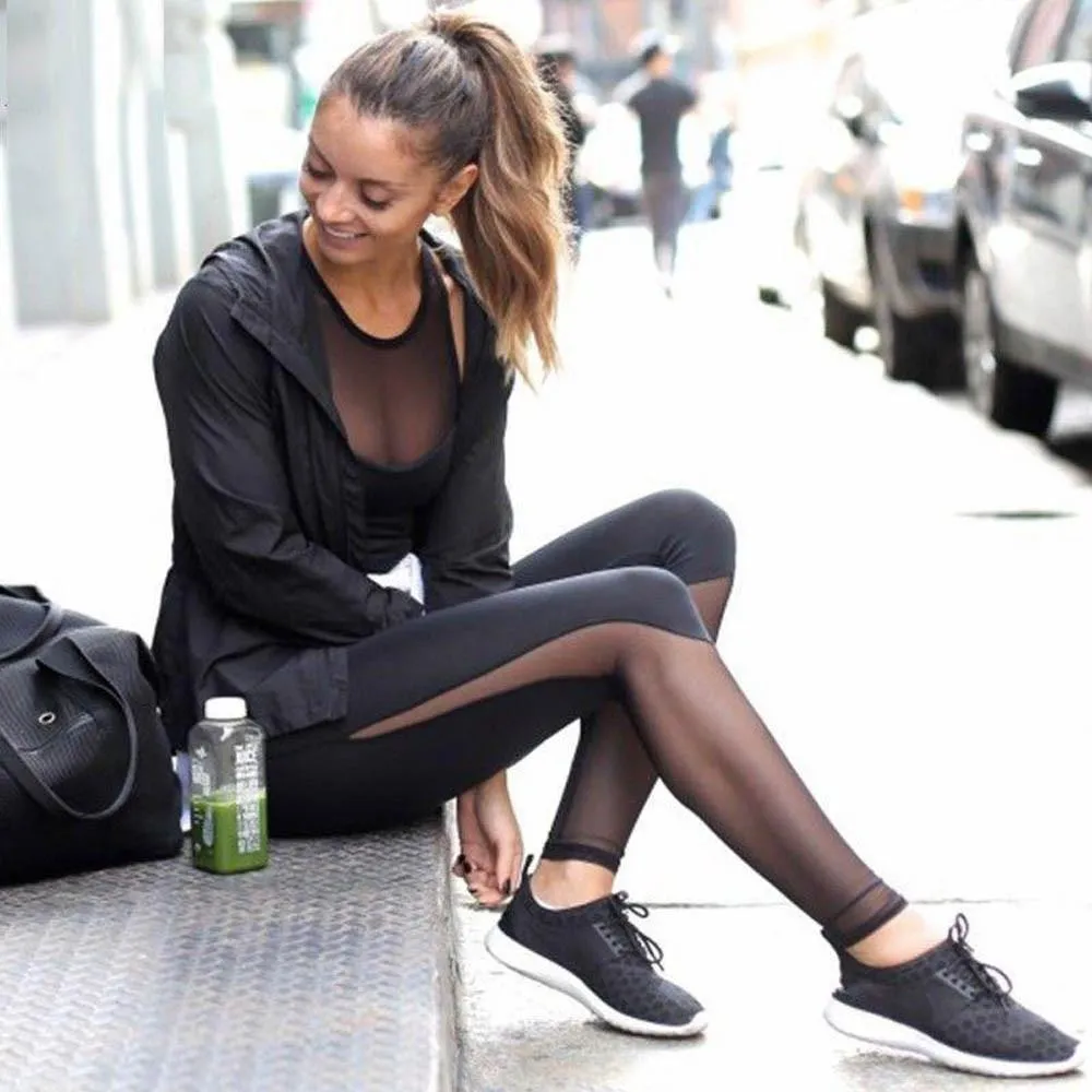 Mesh Patchwork Fitness Leggings