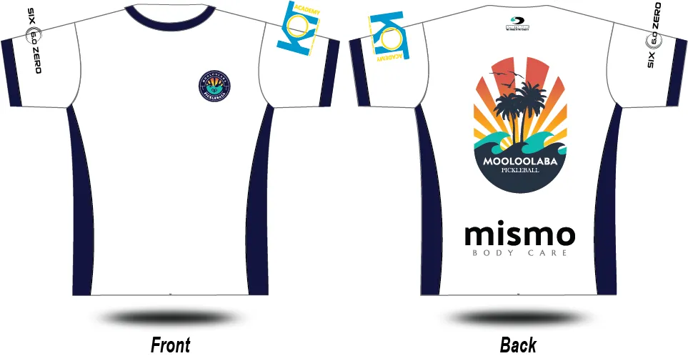 Mooloolaba Pickleball - White Tee
