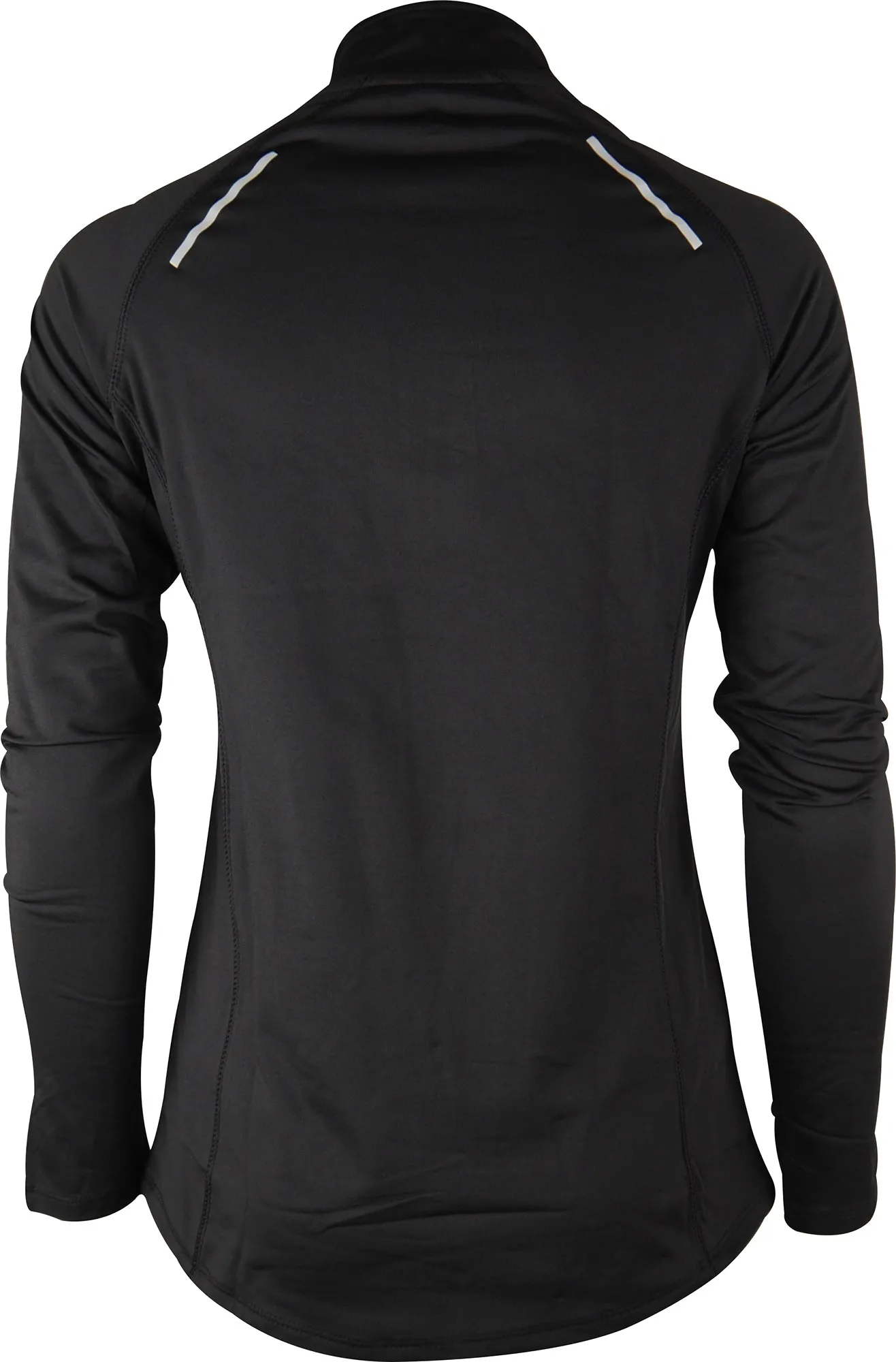 More Mile Vivid Half Zip Long Sleeve Womens Running Top - Black