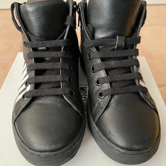 Moschino Logo High-top Sneaker Kids Size IT 31 US 13