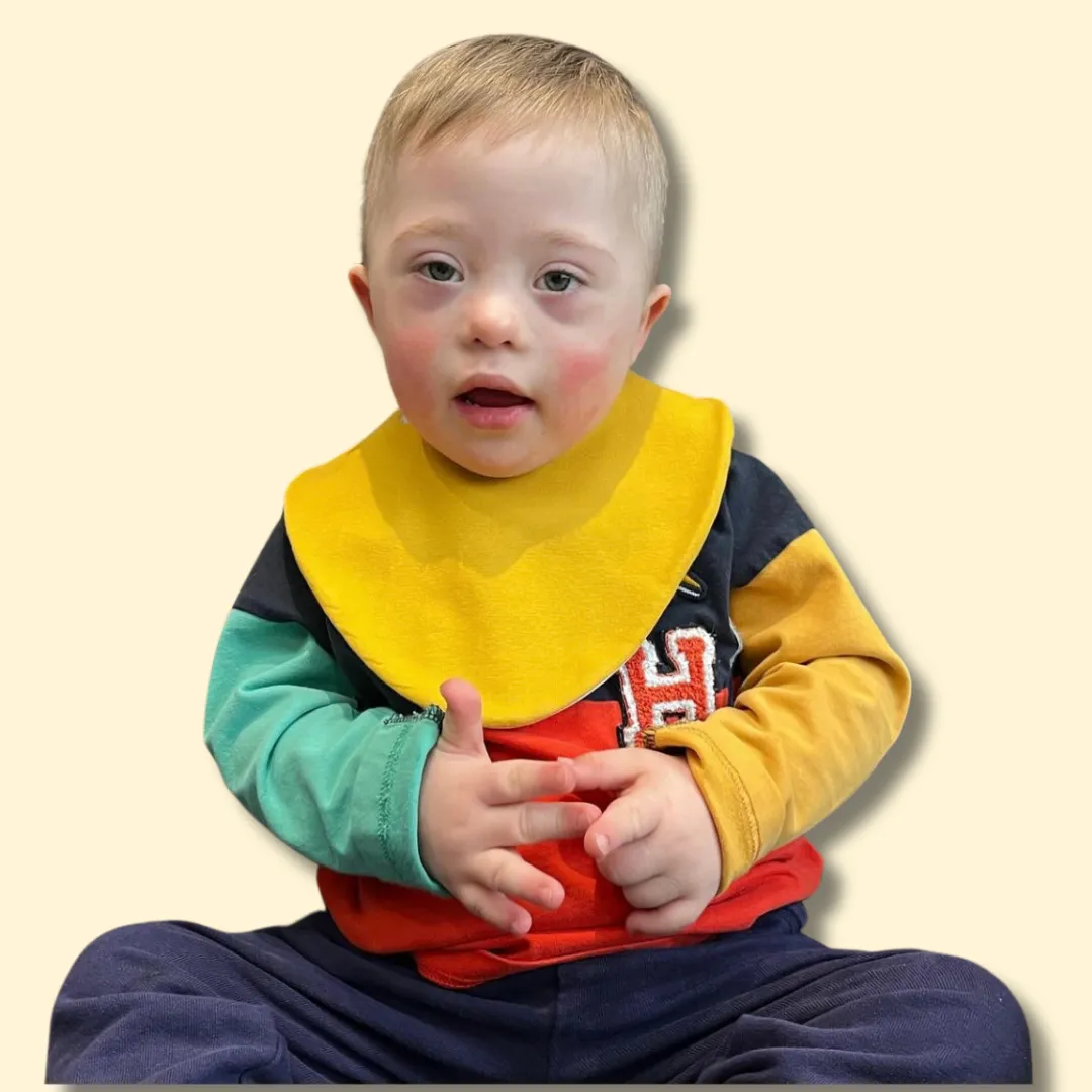 Mustard Waterproof Dribble Bib