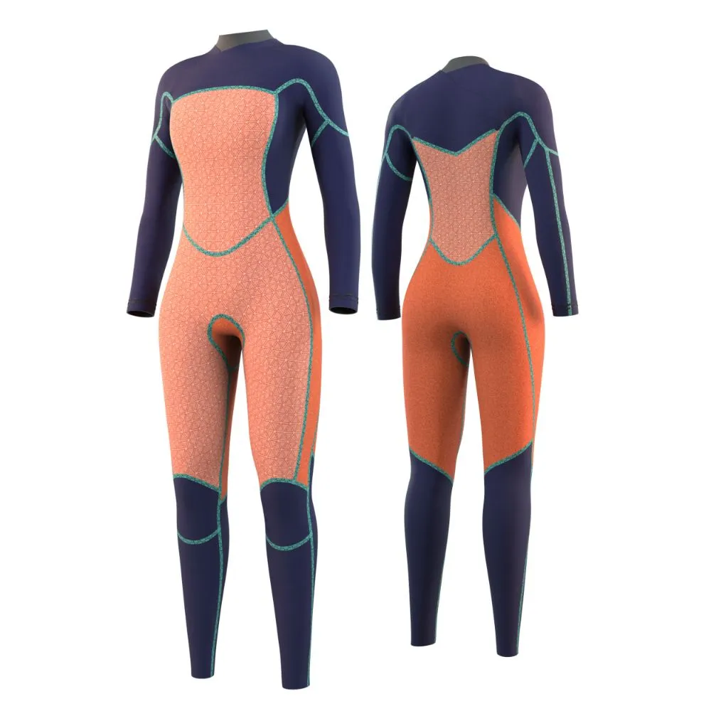 MYSTIC WMS JAYDE 5/4 CHEST ZIP BLACK