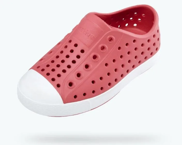 Native Jefferson Shoes in Clover Pink: Sizes C4 to J4