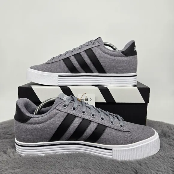 New adidas Daily 4.0 Grey Core Black Men's Shoes Size 10.5