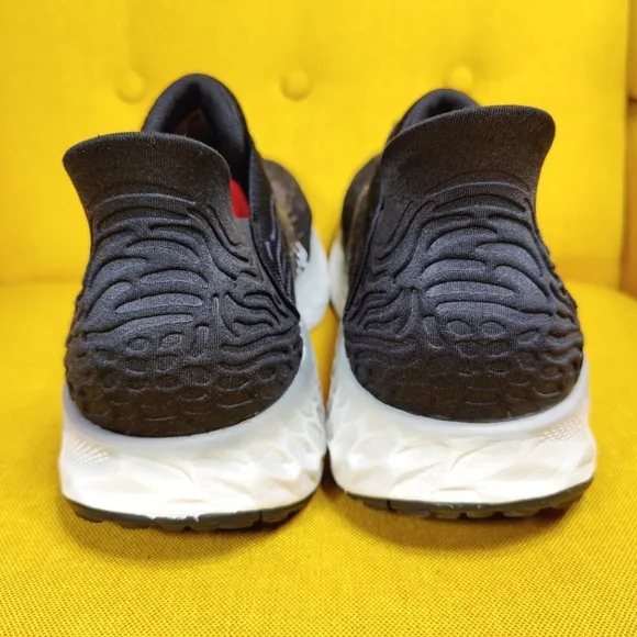New Balance Fresh Foam 1080 V10 Walking Running Black White Men's Shoe Size 15
