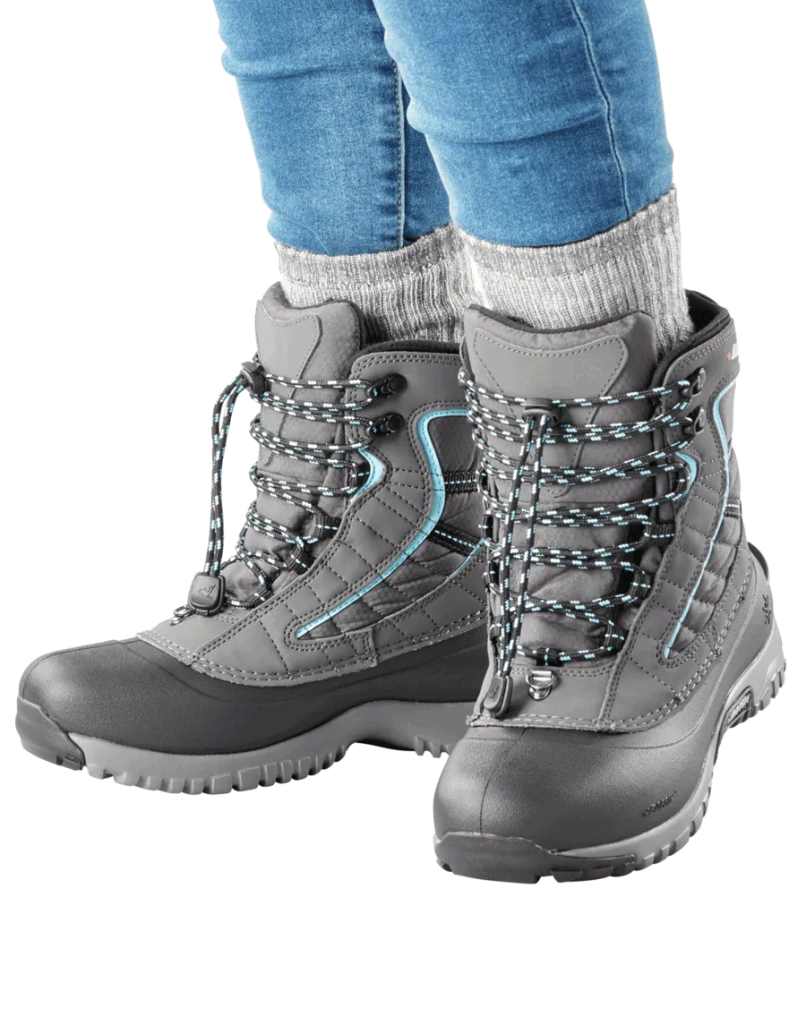 New in box! Baffin Women's Sage-W-50-Degree C Boot, Removable Liner Grey/Teal! Sz 8! Runs small, order 1 size up! Retails $160 