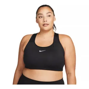 New with tags! Nike Women's Plus Size Swoosh Non Padded Medium Sports Bra, Black, Sz 1X