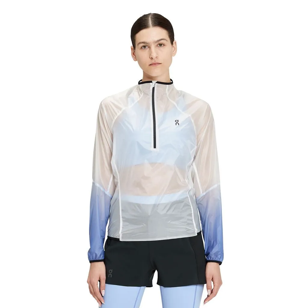 On Running Zero Jacket (Womens) - Undyed White/Cobalt