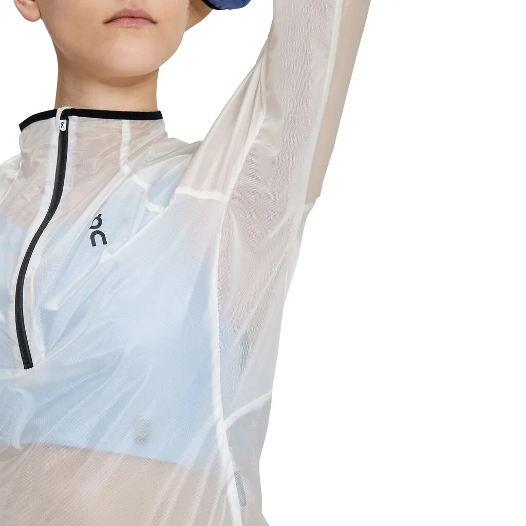 On Running Zero Jacket (Womens) - Undyed White/Cobalt