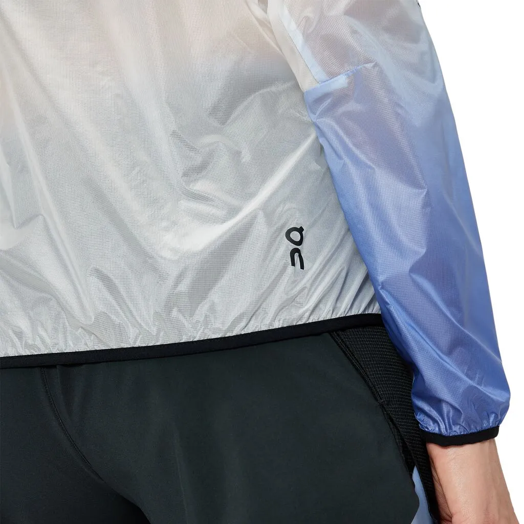 On Running Zero Jacket (Womens) - Undyed White/Cobalt