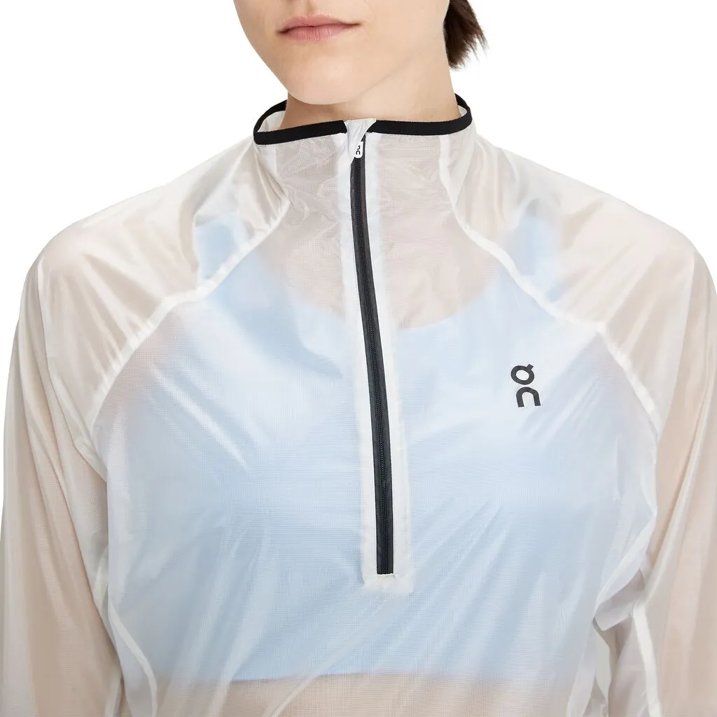 On Running Zero Jacket (Womens) - Undyed White/Cobalt