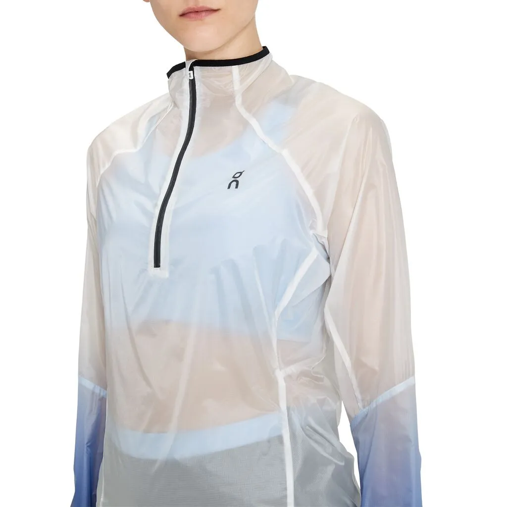 On Running Zero Jacket (Womens) - Undyed White/Cobalt