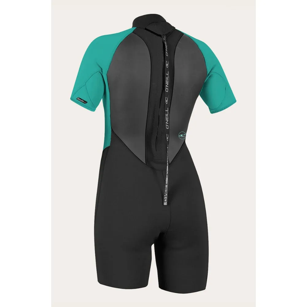 O'NEILL WMS REACTOR-2 2MM BACK ZIP AQUA