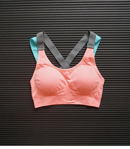 Padded Pastels Compression Sports Bra
