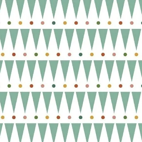 Party Animal Party Stipe in Green by Petite Collage for Windham Fabrics