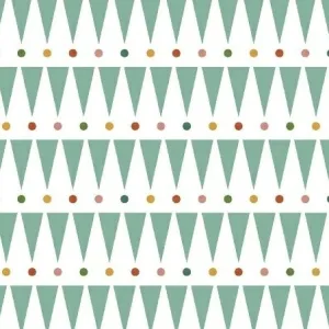 Party Animal Party Stipe in Green by Petite Collage for Windham Fabrics