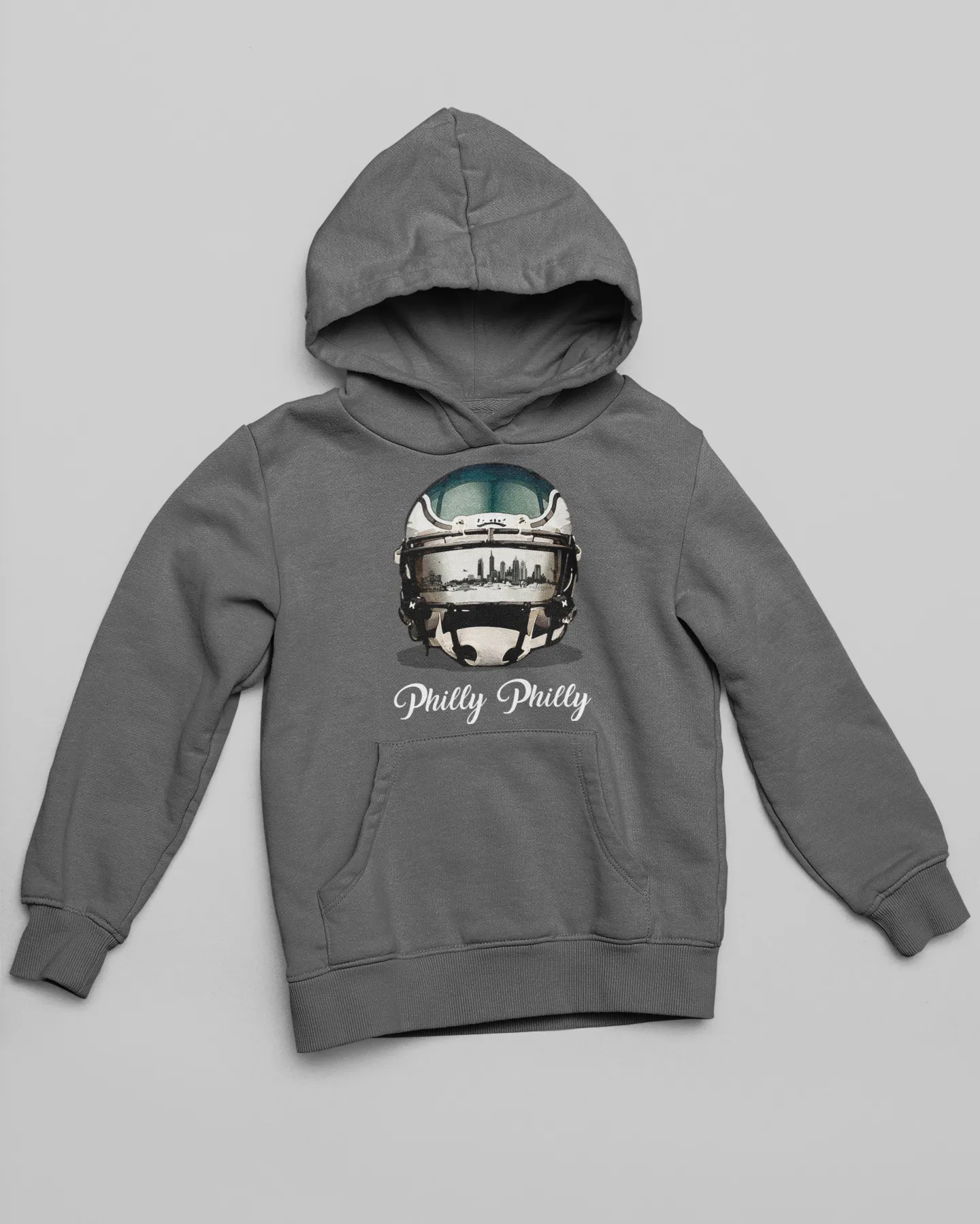 Philly Philly Philadelphia Skyline Eagles Helmet Hoodie