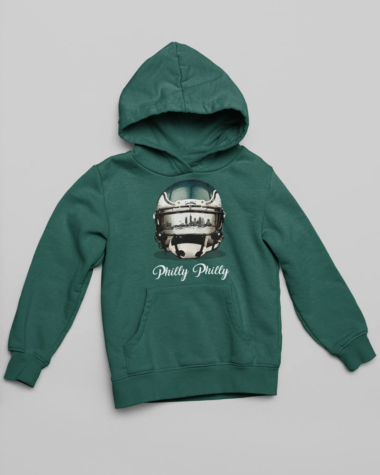 Philly Philly Philadelphia Skyline Eagles Helmet Hoodie