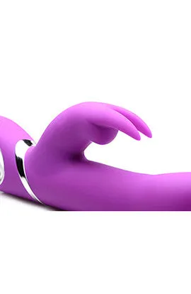 Power Bunnies Twirly Silicone Spinning Rabbit - Vibrator - Purple