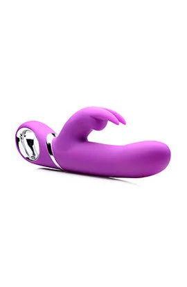 Power Bunnies Twirly Silicone Spinning Rabbit - Vibrator - Purple