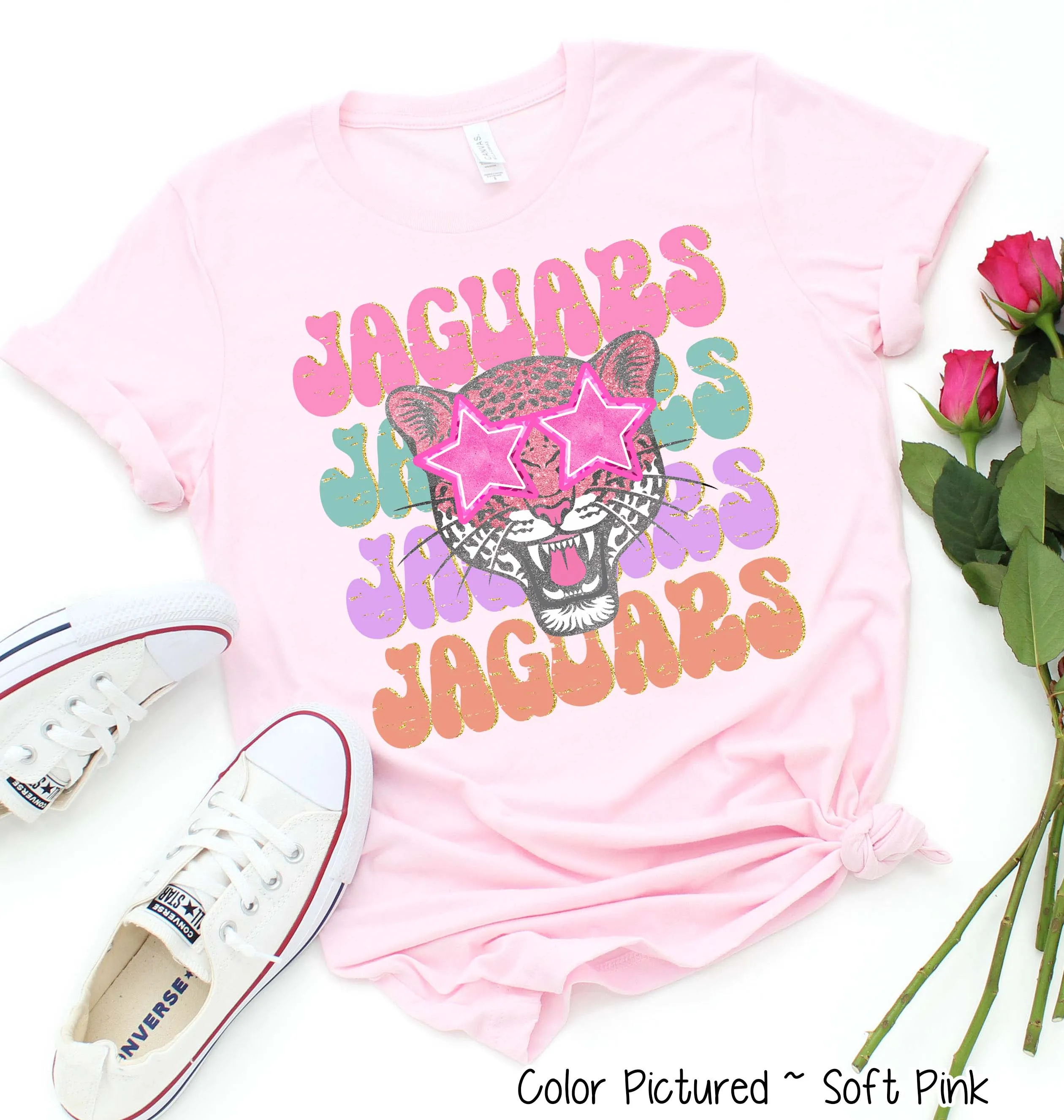 Preppy Star Eyed Mascot Game Day Tee