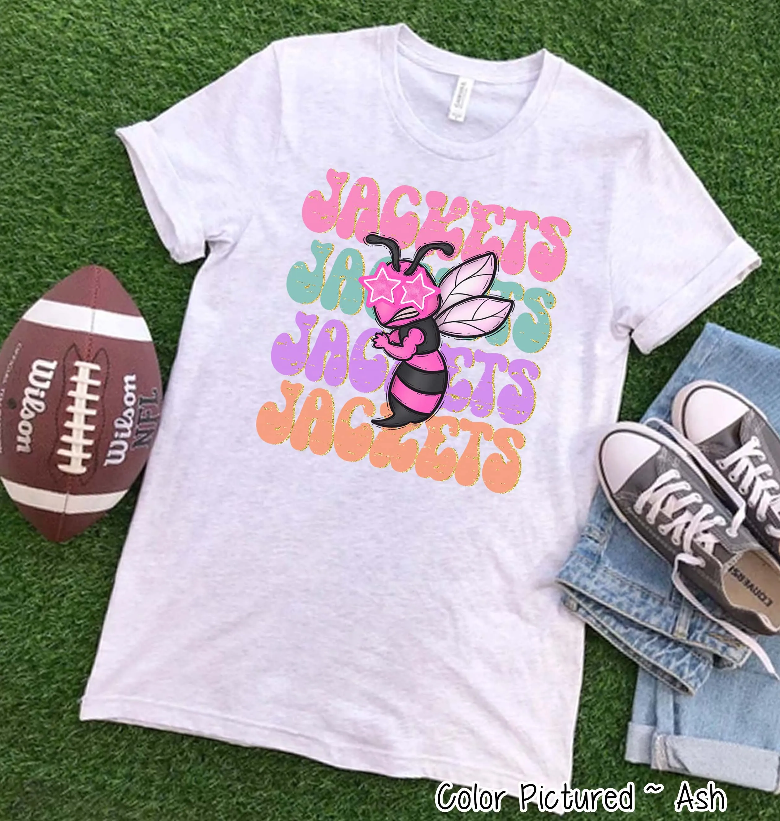 Preppy Star Eyed Mascot Game Day Tee