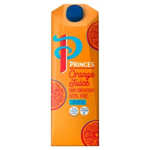 Princes 100% Pure Smooth Orange Juice from Concentrate 1 Litre